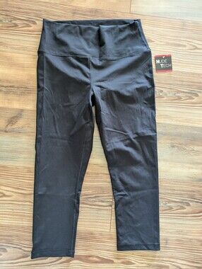 Nude Tech Cropped High Rise Leggings Black 980214898 XL NWT